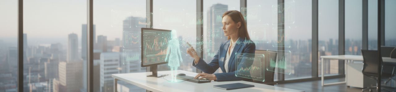AI stock analysis on a computer screen